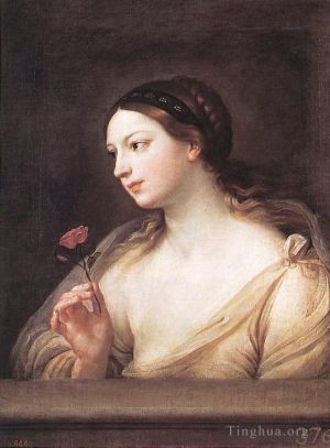 Guido Reni œuvres - Fille avec une rose