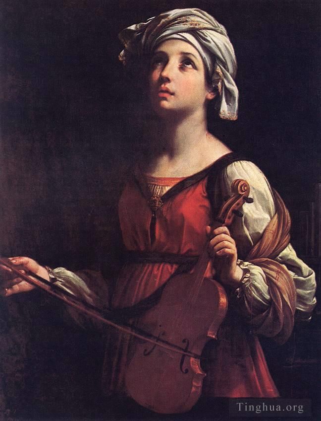 Guido Reni Peinture à l'huile - Sainte Cécile