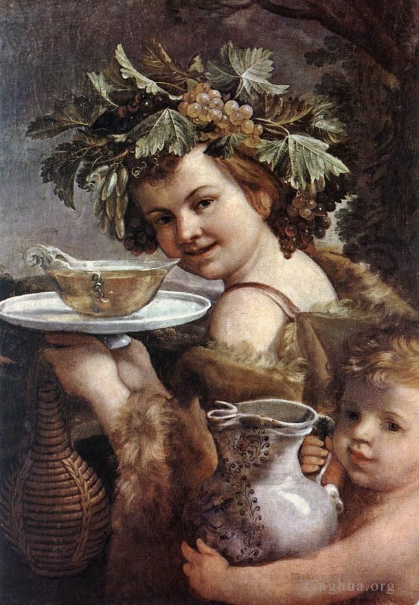 Guido Reni Peinture à l'huile - Le garçon Bacchus