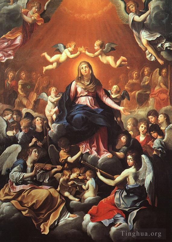 Guido Reni Peinture à l'huile - Le couronnement de la Vierge