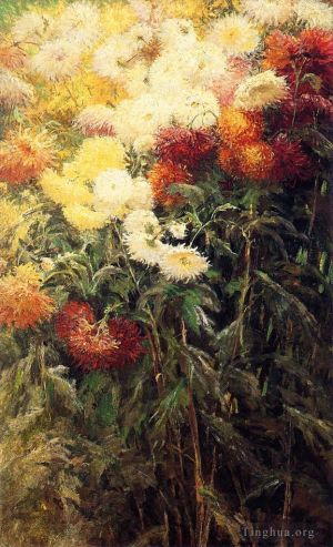 Gustave Caillebotte œuvres - Jardin des Chrysanthèmes du Petit Gennevilliers