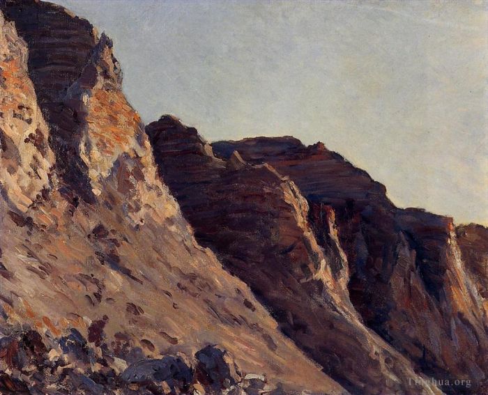 Gustave Caillebotte Peinture à l'huile - Falaise à Villers sur Mer