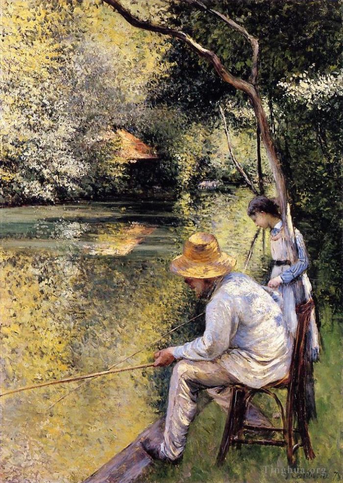 Gustave Caillebotte Peinture à l'huile - Pêche