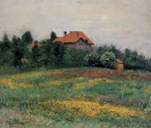 Gustave Caillebotte œuvres - Paysage normand
