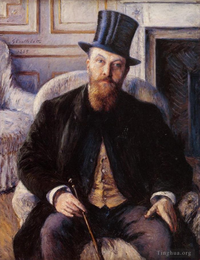 Gustave Caillebotte Peinture à l'huile - Portrait de Jules Dubois