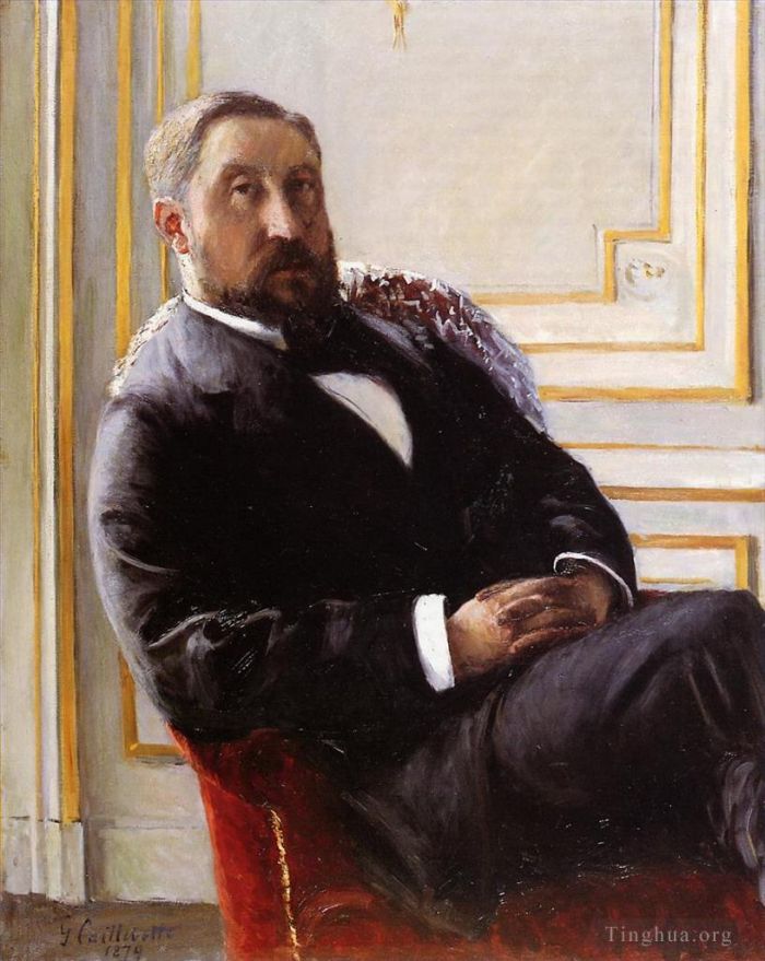 Gustave Caillebotte Peinture à l'huile - Portrait de Jules Richemont