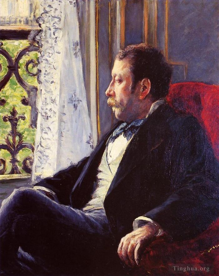 Gustave Caillebotte Peinture à l'huile - Portrait d'un homme