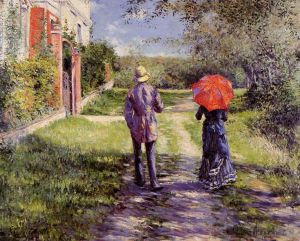 Gustave Caillebotte œuvres - Route montante