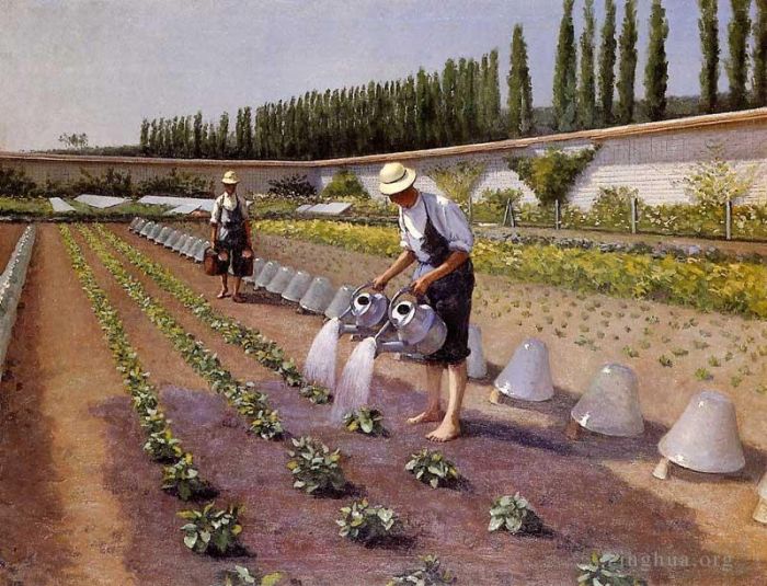 Gustave Caillebotte Peinture à l'huile - Les jardiniersspg