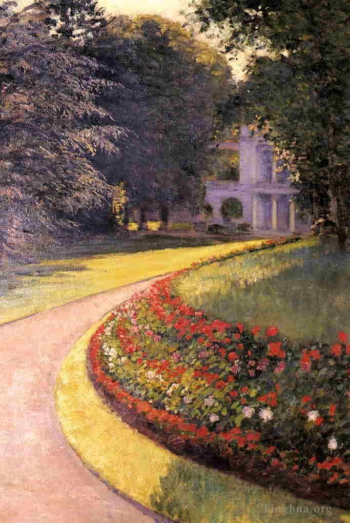 Gustave Caillebotte Peinture à l'huile - Le parc d'Yerres