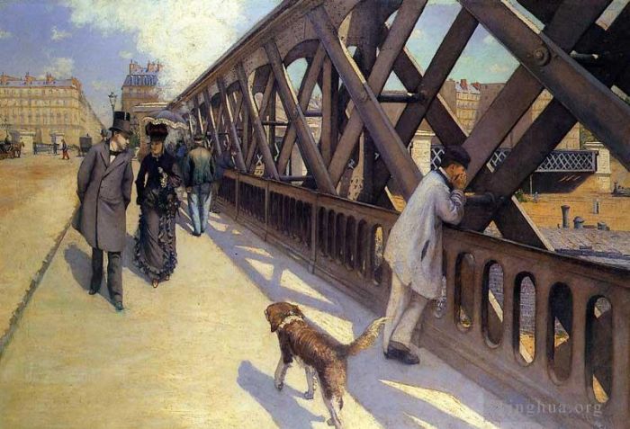 Gustave Caillebotte Peinture à l'huile - Le Pont de l'Europe