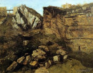 Jean Désiré Gustave Courbet œuvres - Rochers en ruine
