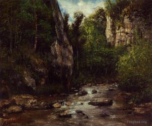 Jean Désiré Gustave Courbet œuvres - Paysage près du Puit Noir près d'Ornans