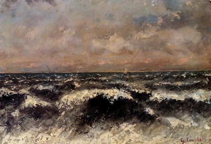 Jean Désiré Gustave Courbet Peinture à l'huile - Marin