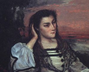 Jean Désiré Gustave Courbet œuvres - Portrait de Gabrielle Borreau La Rêveuse