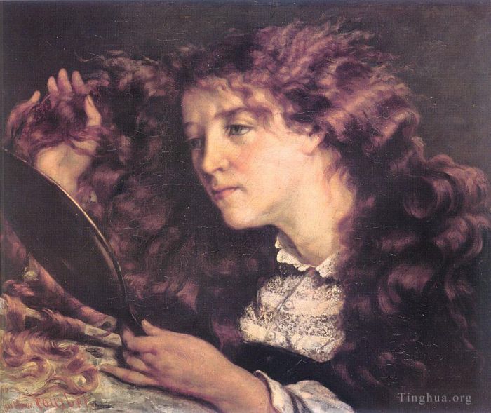 Jean Désiré Gustave Courbet Peinture à l'huile - Portrait de Jo la belle fille irlandaise