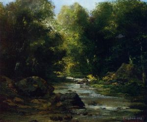 Jean Désiré Gustave Courbet œuvres - Paysage fluvial