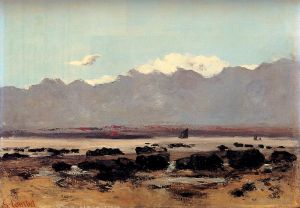 Jean Désiré Gustave Courbet œuvres - Paysage marin près de Trouville
