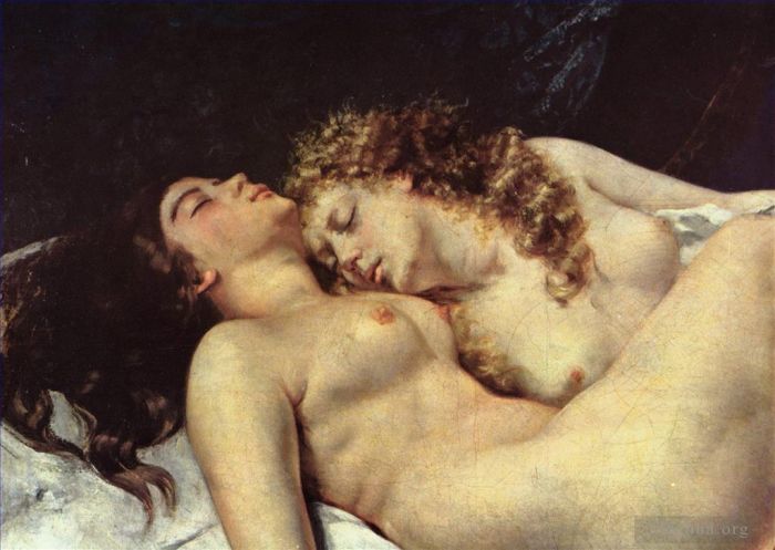 Jean Désiré Gustave Courbet Peinture à l'huile - Dormir