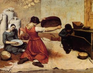Jean Désiré Gustave Courbet œuvres - Les tamiseurs à grains