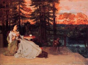 Jean Désiré Gustave Courbet œuvres - La Dame de Francfort Gustave Courbet 1858