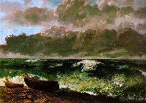 Jean Désiré Gustave Courbet œuvres - La mer agitée ou la vague