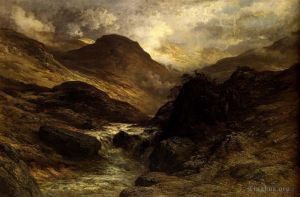 Gustave Doré œuvres - Paysage de gorges dans les montagnes