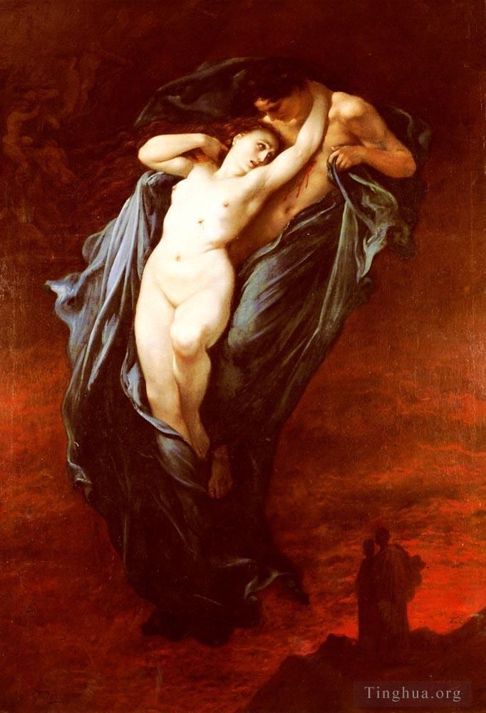 Gustave Doré Peinture à l'huile - Paolo et Francesca Da Rimini
