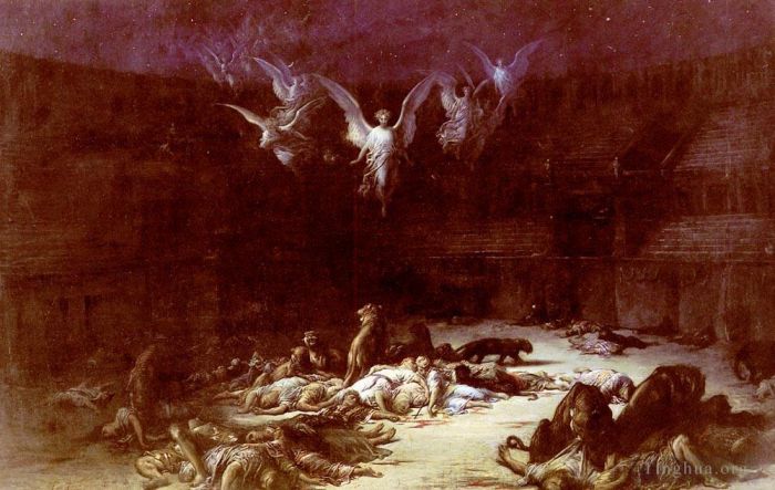 Gustave Doré Peinture à l'huile - Les martyrs chrétiens