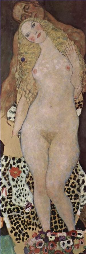 Gustave Klimt œuvres - Adam et Eva