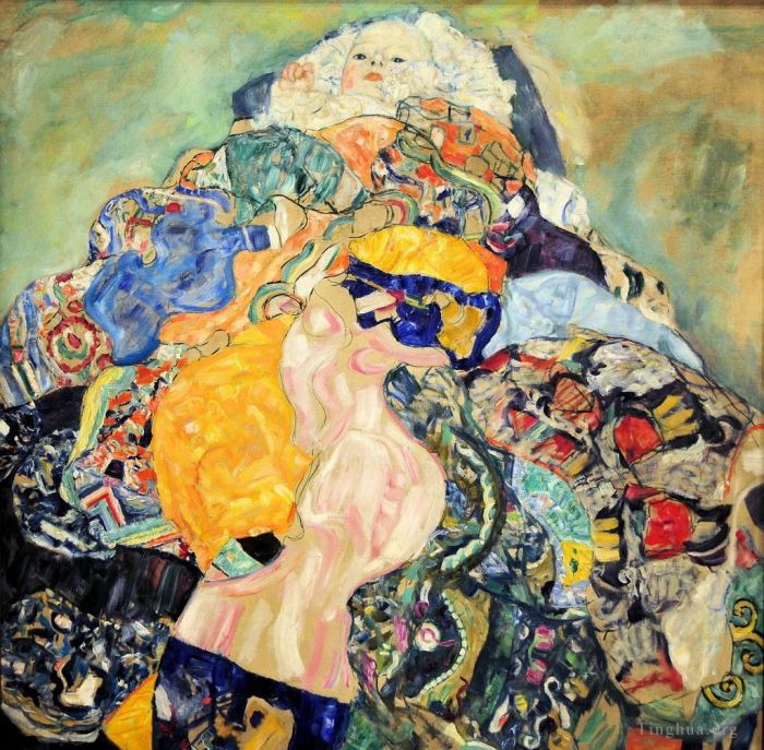Gustave Klimt Peinture à l'huile - Bébé 2