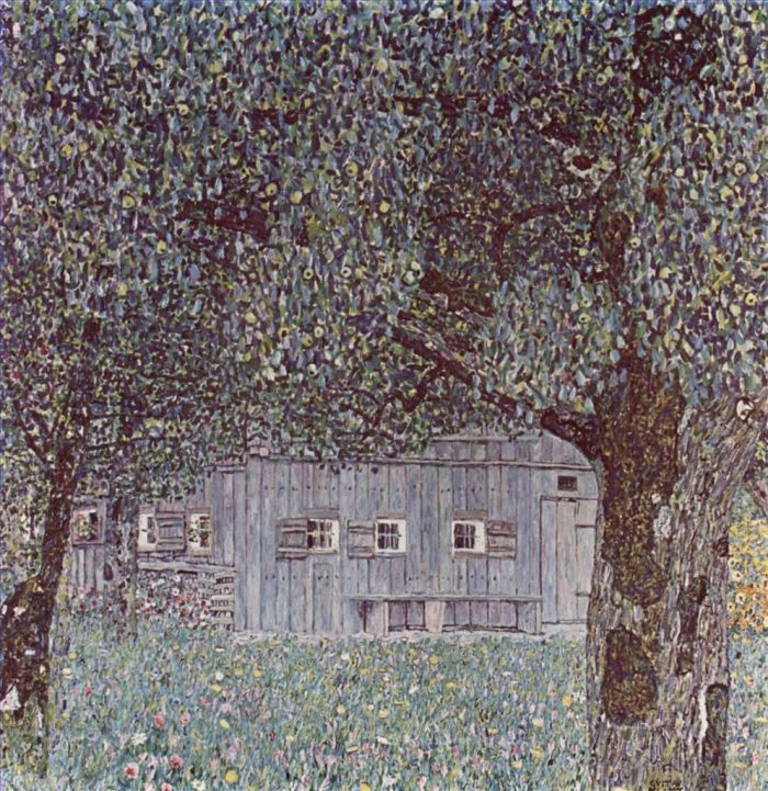 Gustave Klimt Peinture à l'huile - Bauernhausin Haute-Autriche