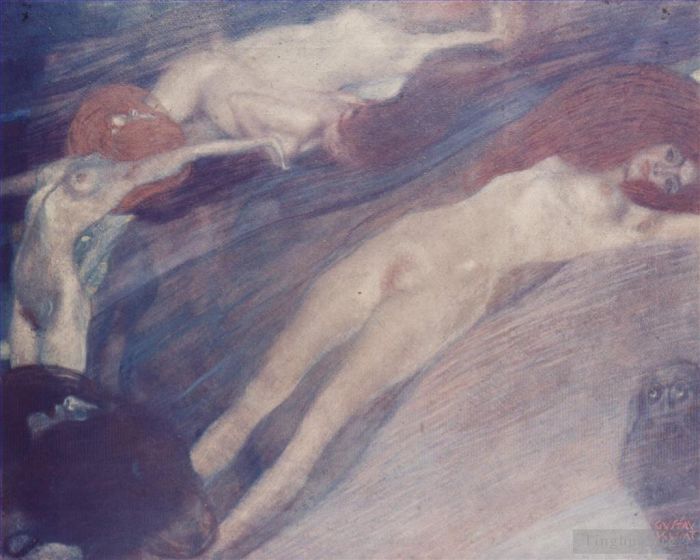 Gustave Klimt Peinture à l'huile - Eau potable