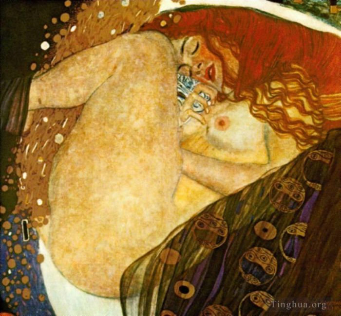 Gustave Klimt Peinture à l'huile - Danaé