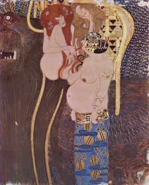 Gustave Klimt œuvres - Der Beethovenfries Wandgemaldeim Sezessionshausin Wienheuteosterr 2