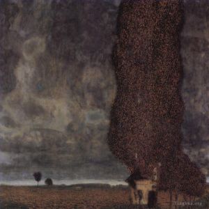 Gustave Klimt œuvres - Die Grobe Pappeloder Aufziehendes Gwitter