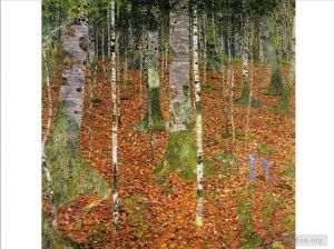 Gustave Klimt œuvres - Ferme avec des bouleaux
