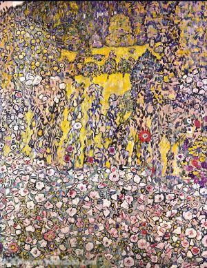 Gustave Klimt œuvres - Paysage horticole avec colline