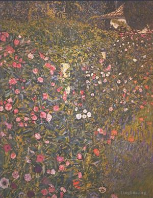 Gustave Klimt œuvres - Paysage horticole italien