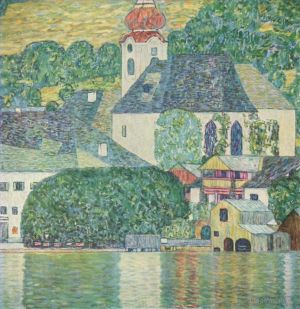 Gustave Klimt œuvres - Kirchein Unteracham Attersee