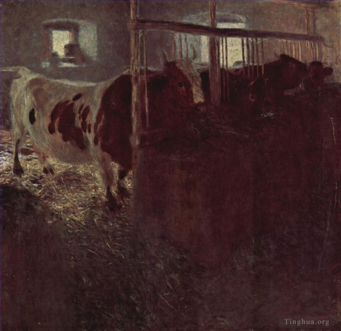 Gustave Klimt Peinture à l'huile - Étal de Kuheim