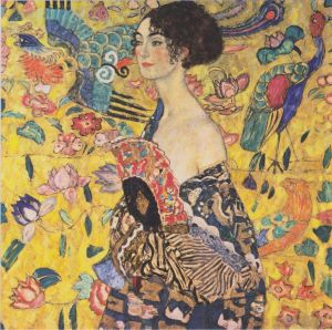 Gustave Klimt œuvres - Dame à l'éventail