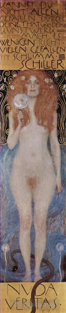 Gustave Klimt Peinture à l'huile - Nuda Veritas