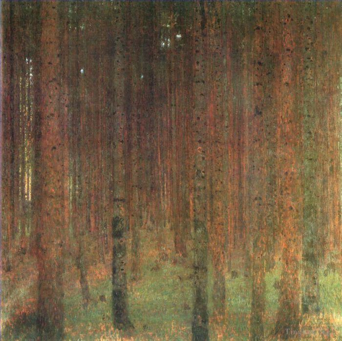 Gustave Klimt Peinture à l'huile - Forêt de pins II