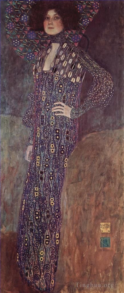 Gustave Klimt Peinture à l'huile - Portrait d'Émilie Floge 2