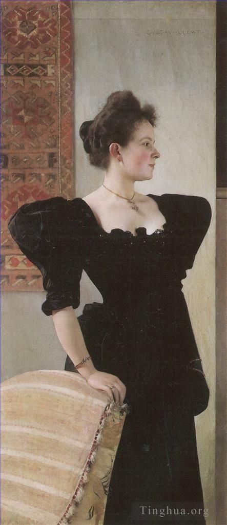 Gustave Klimt Peinture à l'huile - Portrait de Marie Breunig