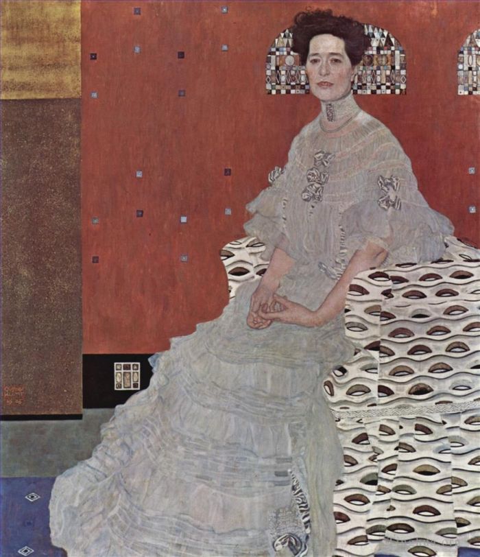 Gustave Klimt Peinture à l'huile - Portrait de Fritza Riedler