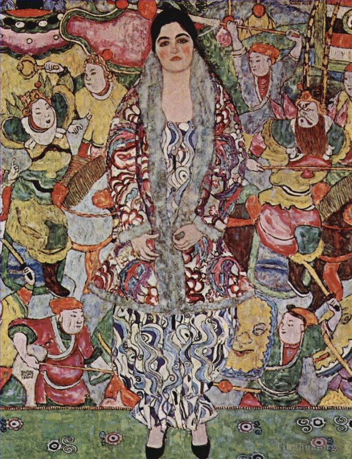 Gustave Klimt Peinture à l'huile - Portrait de Friederike Maria Beer
