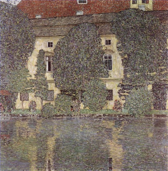 Gustave Klimt Peinture à l'huile - Schlob Kammeram Attersee