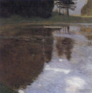 Gustave Klimt œuvres - Stiller Weiherim Schlobparkvon Kammer